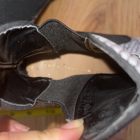 Zara Black and White Snake Print Ankle Boots - Picture 11 of 11